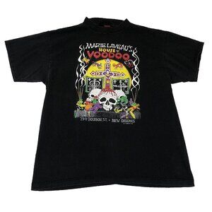 Vintage Marie Laveau's House of Voodoo New Orleans 1989 Black T Shirt Size XL